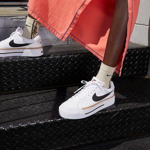 New Womens Nike Court Legacy Lift Platform